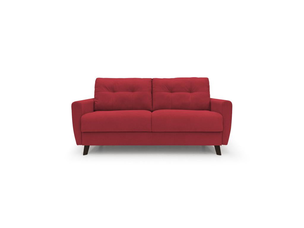 Lit rouge, 140 x 197 cm