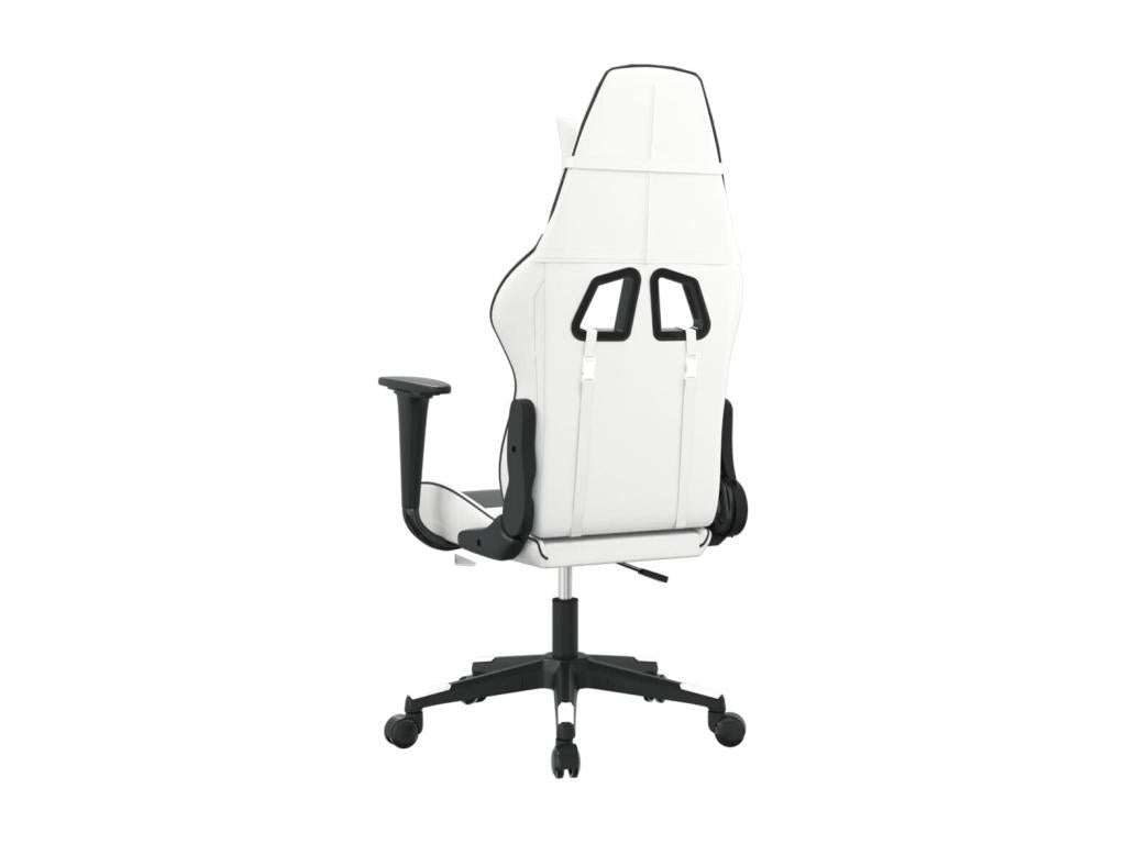 Fauteuil en similicuir blanc - dlz1766578776412
