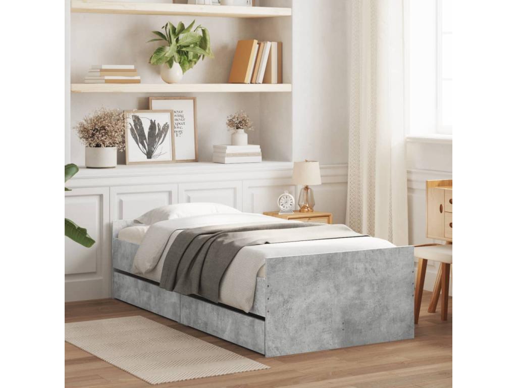 Matelas gris, 75 x 190 cm