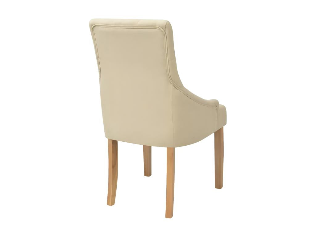Chaise en chêne beige