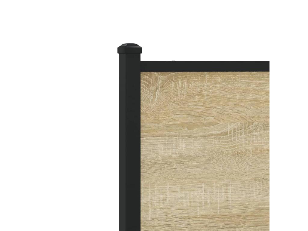 Matelas en bois de chêne brun, 140 x 190 cm