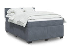 Matelas en velours gris, 140 x 190 cm