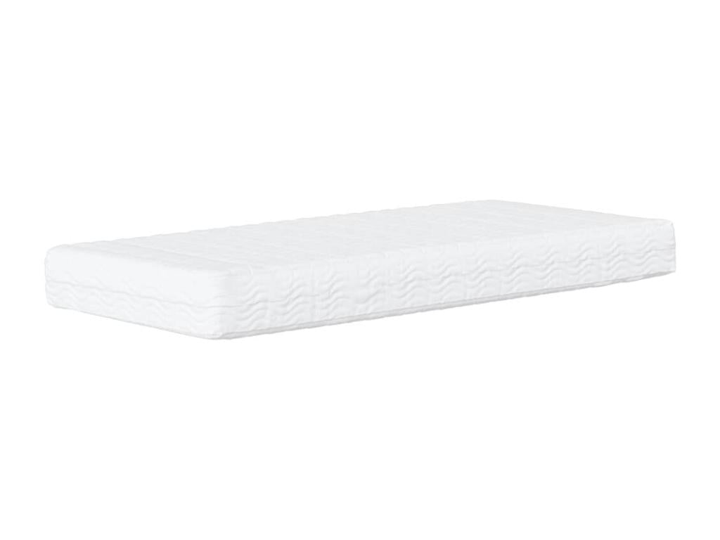 Matelas en tissu gris, 100 x 200 cm
