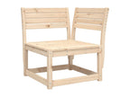 Ensemble de mobilier de jardin en bois massif brun - dlz1766578709296