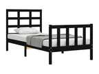 Matelas en bois massif noir, 100 x 200 cm