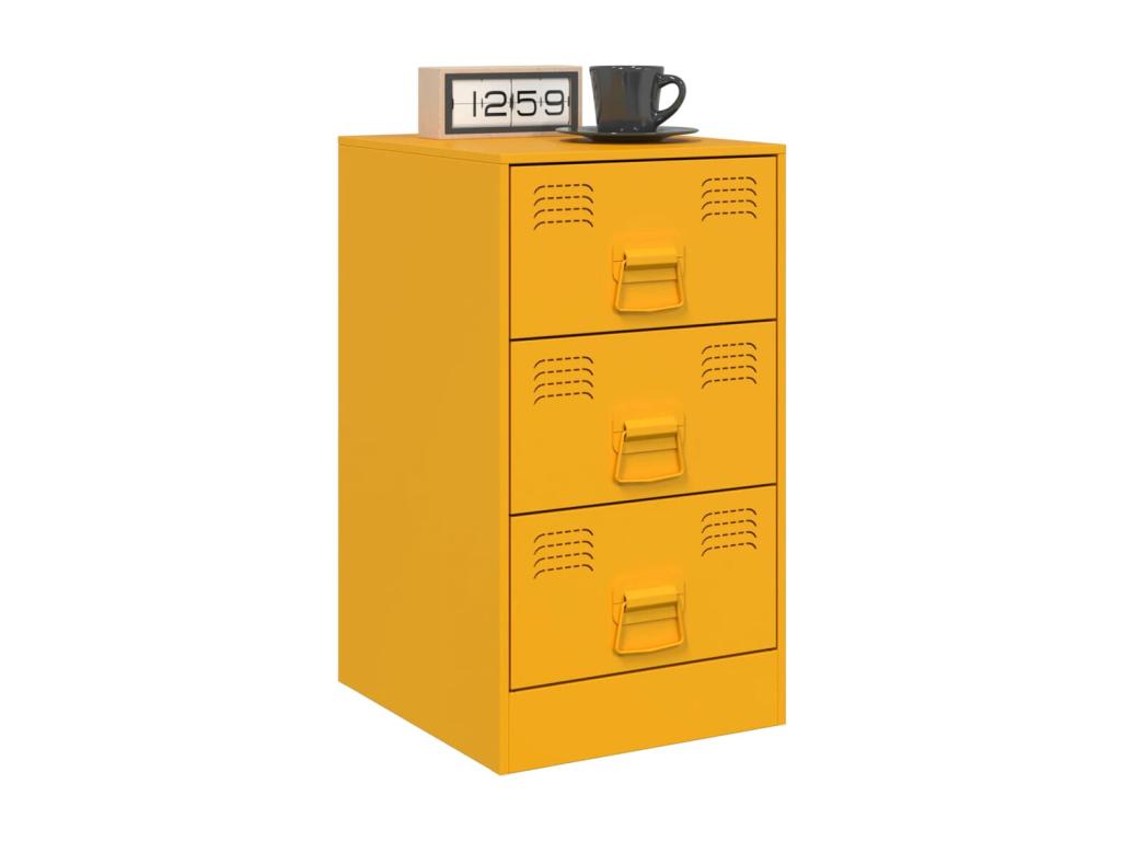 Table jaune, 34,5 x 39 x 62 cm