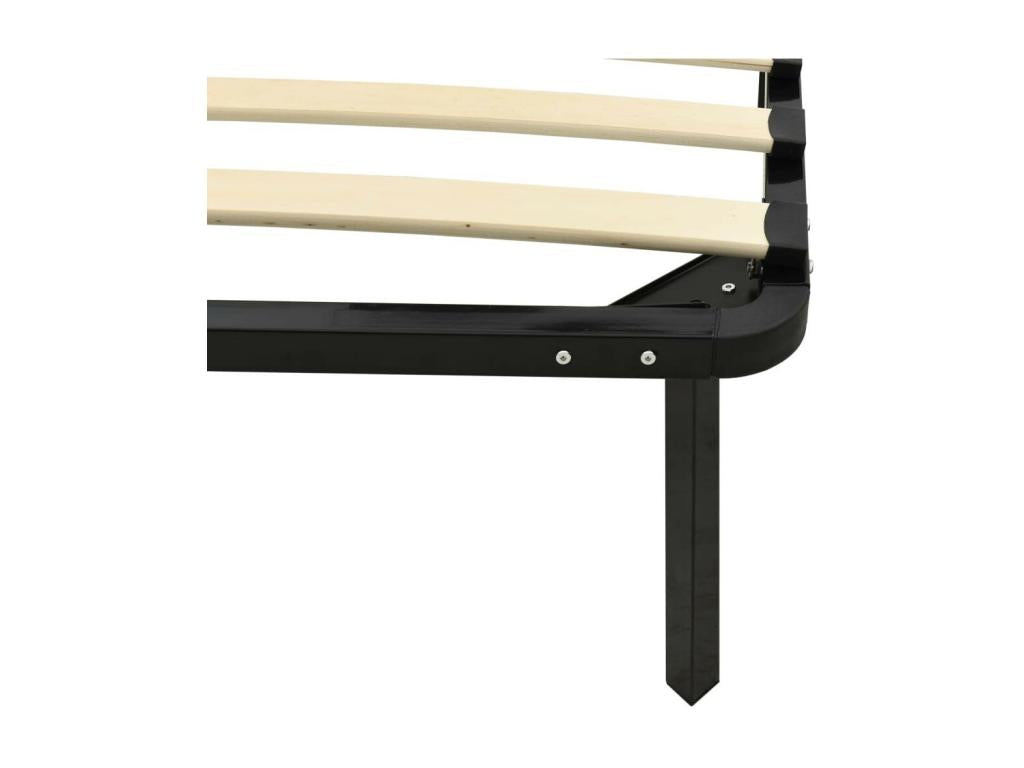 Lit en métal noir, 160 x 200 cm