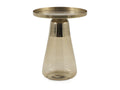 Table d'appoint en métal doré