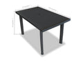 Table anthracite, 126 x 76 x 72 cm