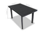 Table anthracite, 126 x 76 x 72 cm