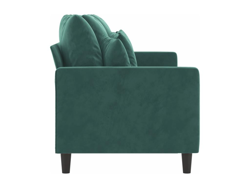 Canapé en velours vert