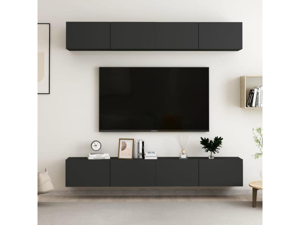 Meuble noir pour la maison, 100 x 30 x 30 cm