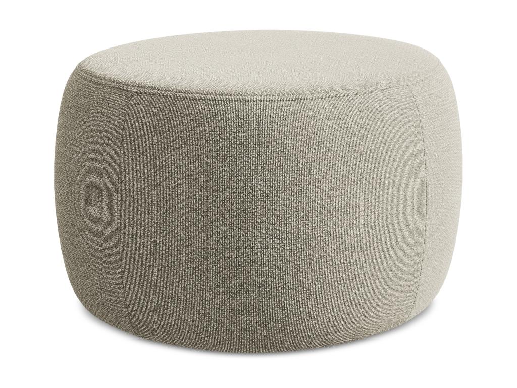 Pouf en tissu bouclé