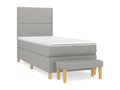 Matelas en tissu gris, 90 x 200 cm - dlz1766578628481