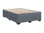 Matelas en velours gris, 140 x 190 cm