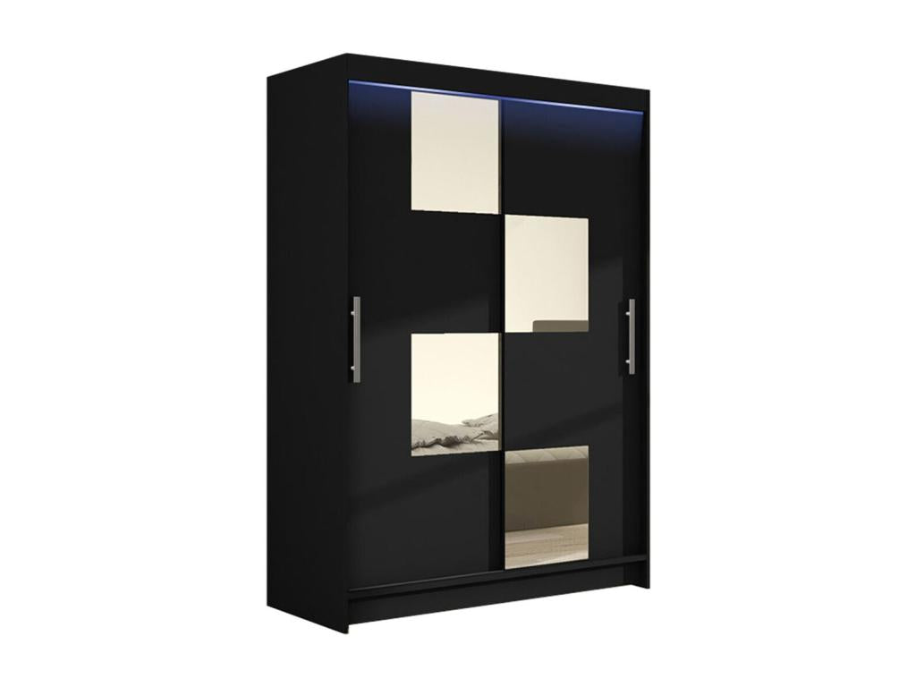 Armoire noire, 200 x 120 x 58 cm