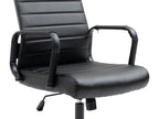 Fauteuil en similicuir noir - dlz1766578905608