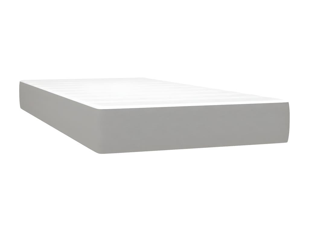 Matelas en tissu gris, 120 x 190 cm