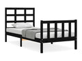Matelas en bois massif noir, 100 x 200 cm