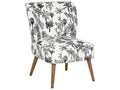 Fauteuil d'appoint en tissu noir