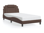 Matelas en similicuir marron, 100 x 200 cm