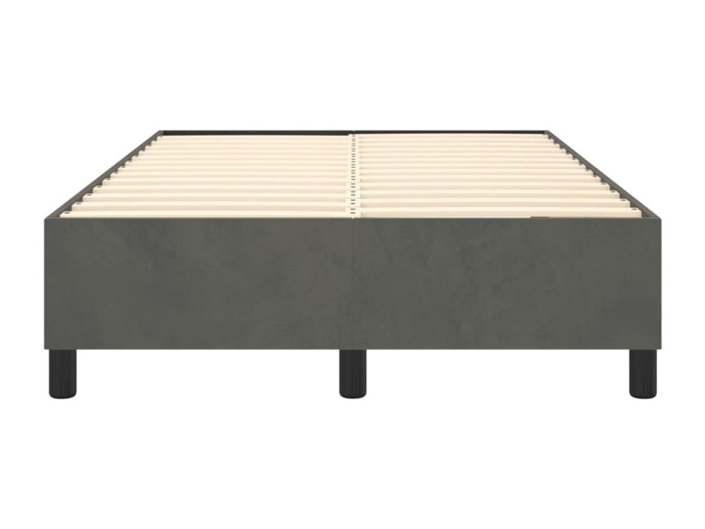 Matelas en velours gris, 120 x 200 cm