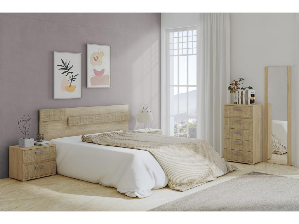 Lit en chêne naturel