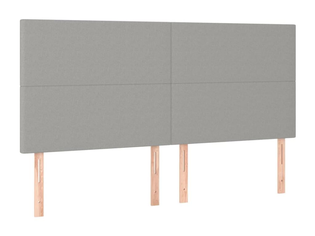 Matelas en tissu gris, 180 x 200 cm