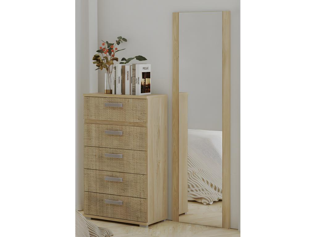 Lit en chêne naturel