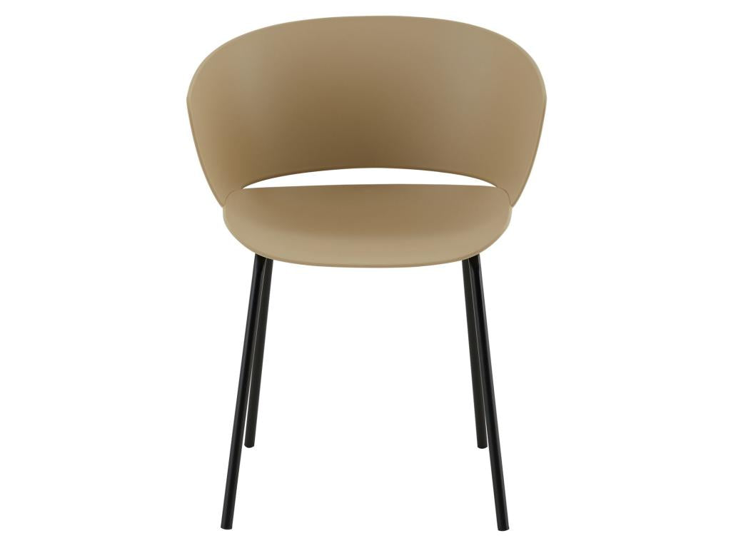 Fauteuil d'appoint en métal marron