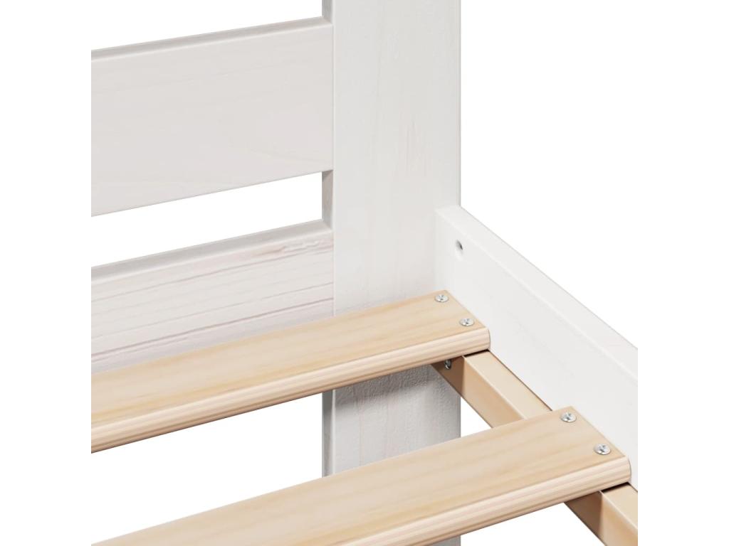 Matelas en bois de pin blanc, 140 x 190 cm