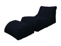 Fauteuil d'appoint noir, 120 x 80 cm