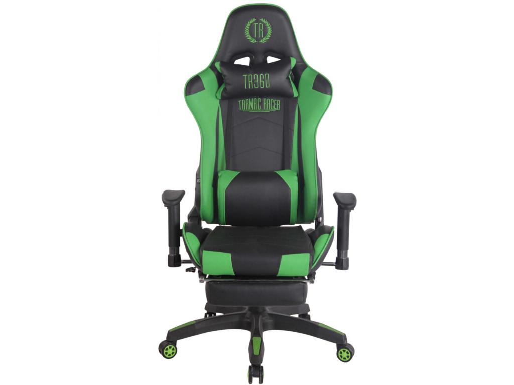 Fauteuil en similicuir noir