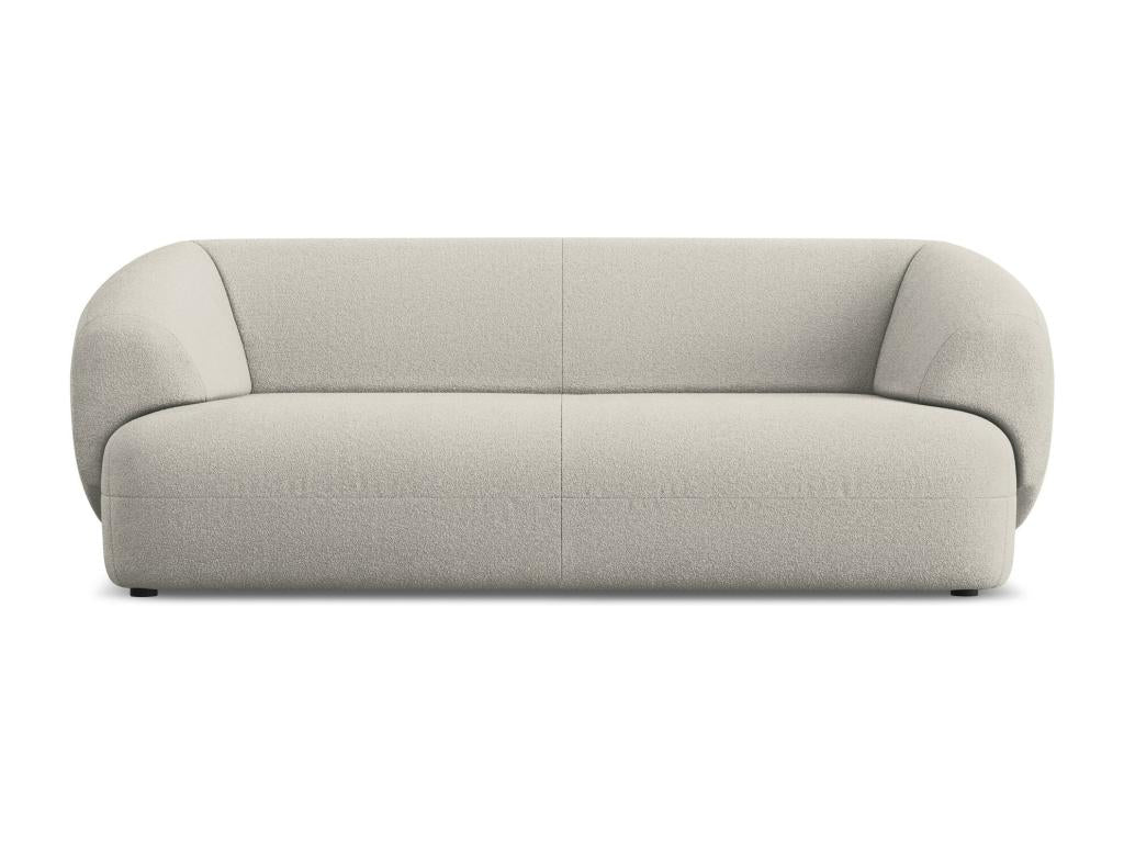 Canapé en tissu bouclé beige