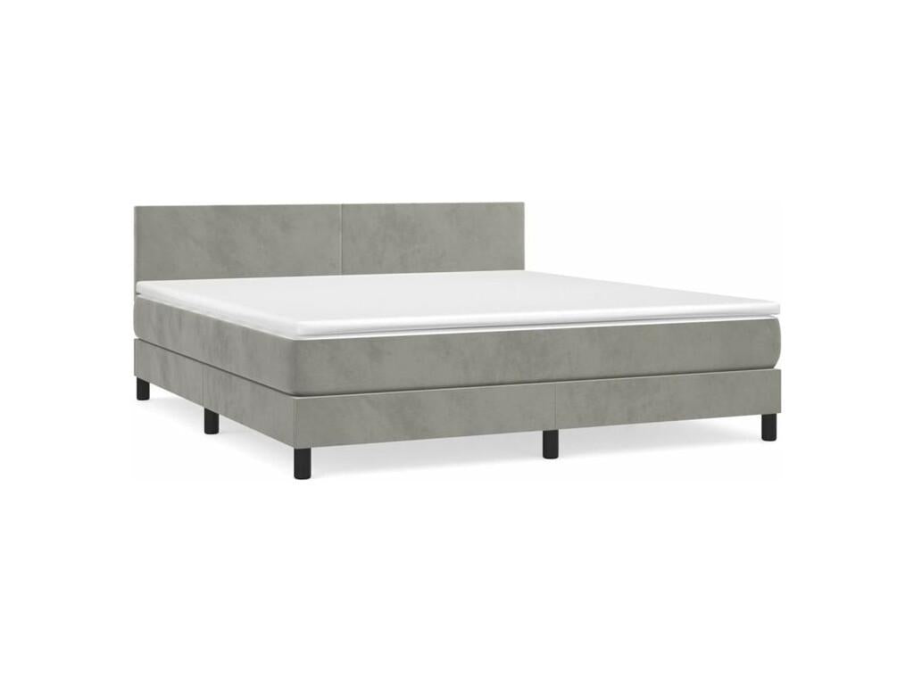Matelas en velours blanc, 180 x 200 cm