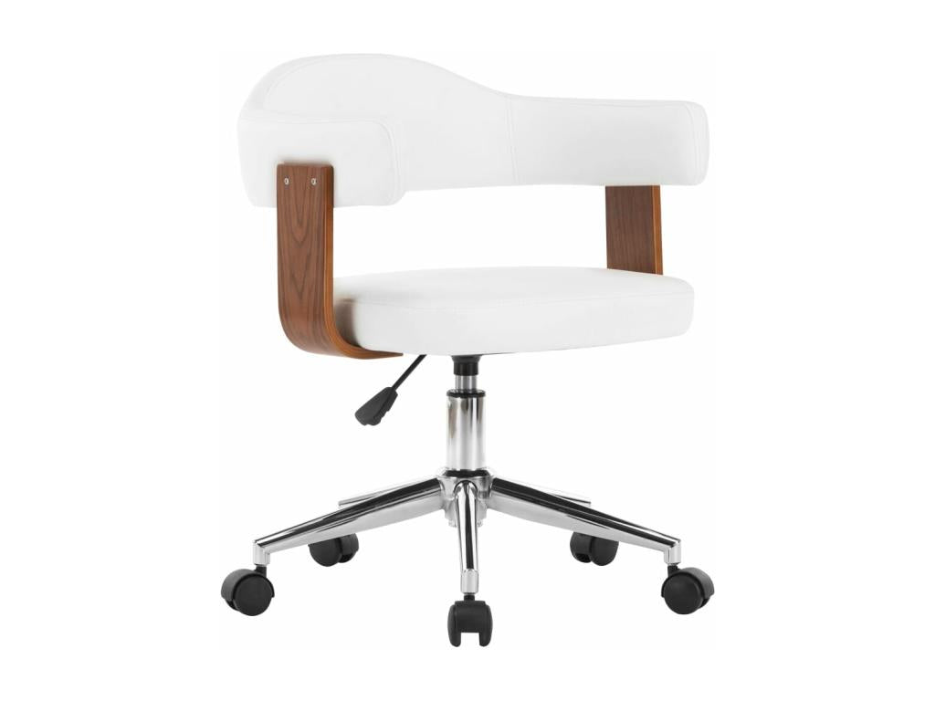 Fauteuil en similicuir blanc - dlz1766578445505