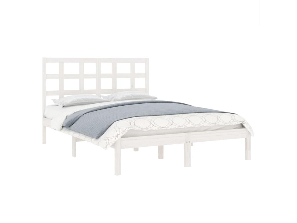 Matelas en bois massif blanc, 120 x 200 cm