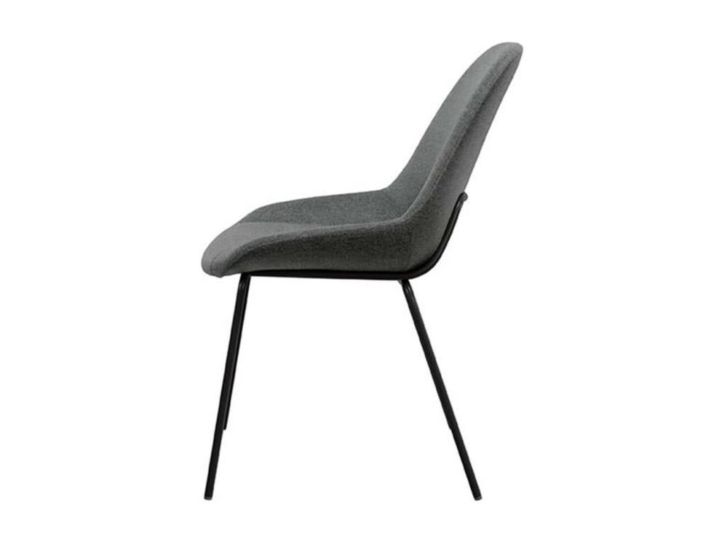 Chaise en métal anthracite