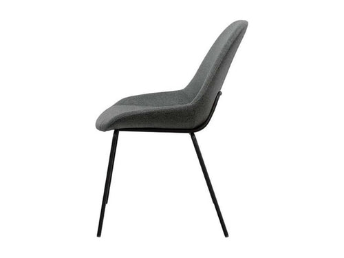 Chaise en métal anthracite