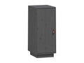Buffet en bois massif gris, 34 x 40 x 75 cm