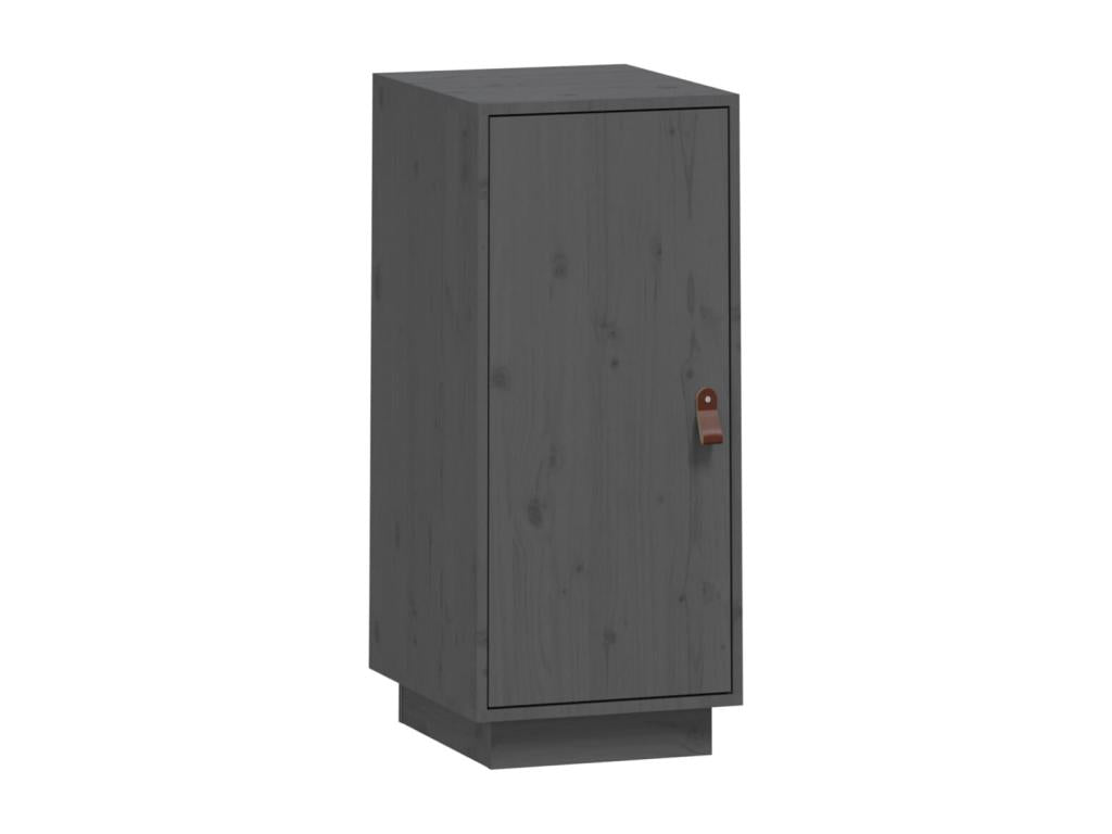 Buffet en bois massif gris, 34 x 40 x 75 cm