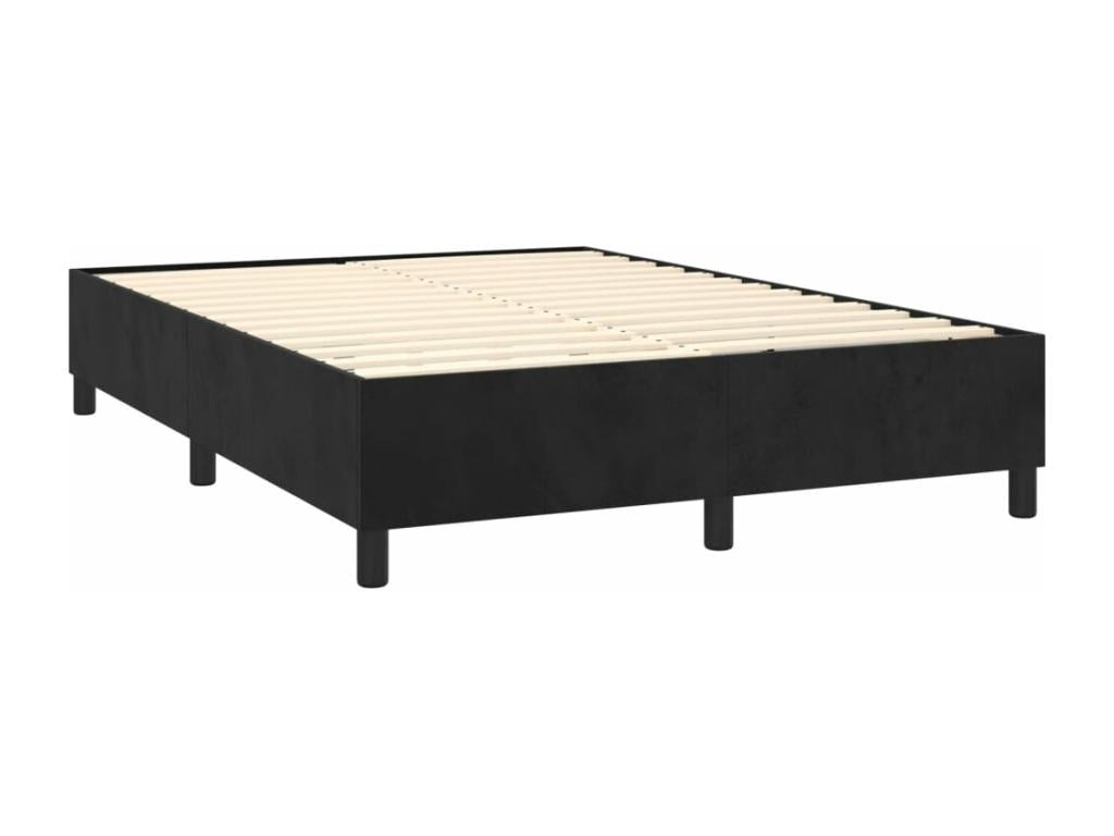 Matelas en velours noir, 140 x 200 cm