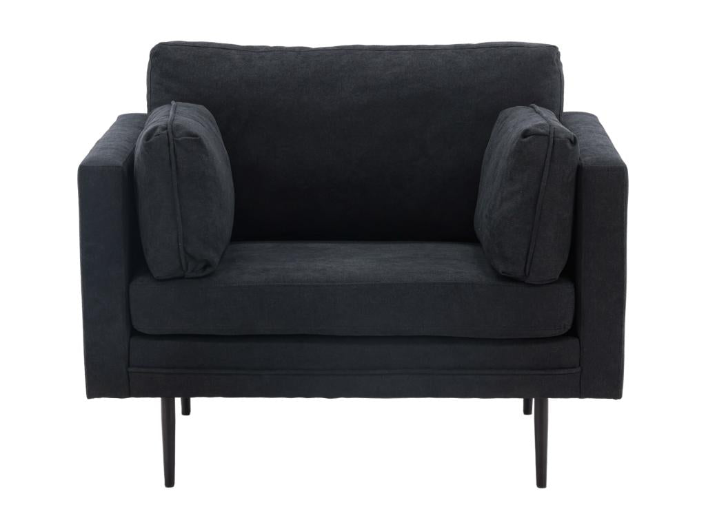 Fauteuil d'appoint noir, 110 x 86 x 84 cm