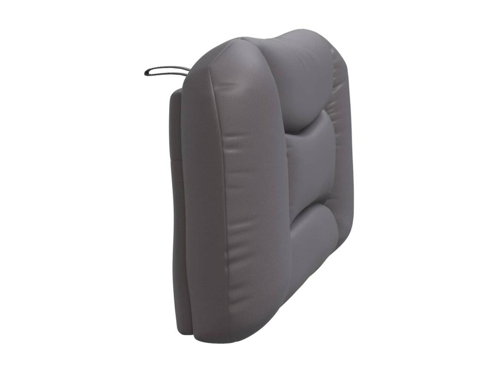 Lit en similicuir gris