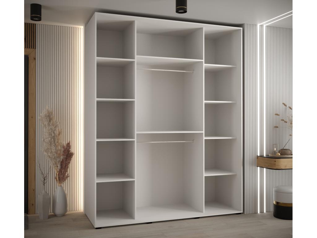 Armoire blanche, 200 x 60 x 235,2 cm