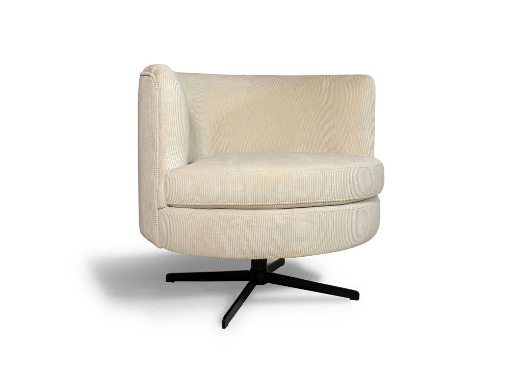Fauteuil d'appoint en velours beige