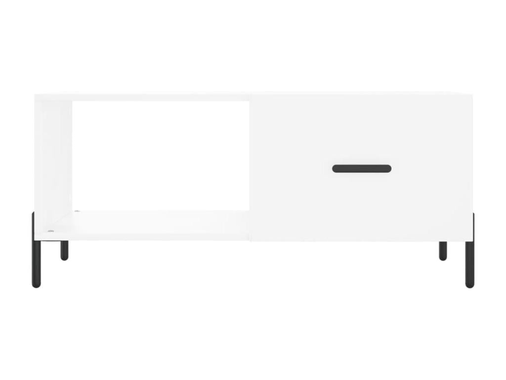 Table basse en bois d'ingénierie blanc, 90 x 50 x 40 cm