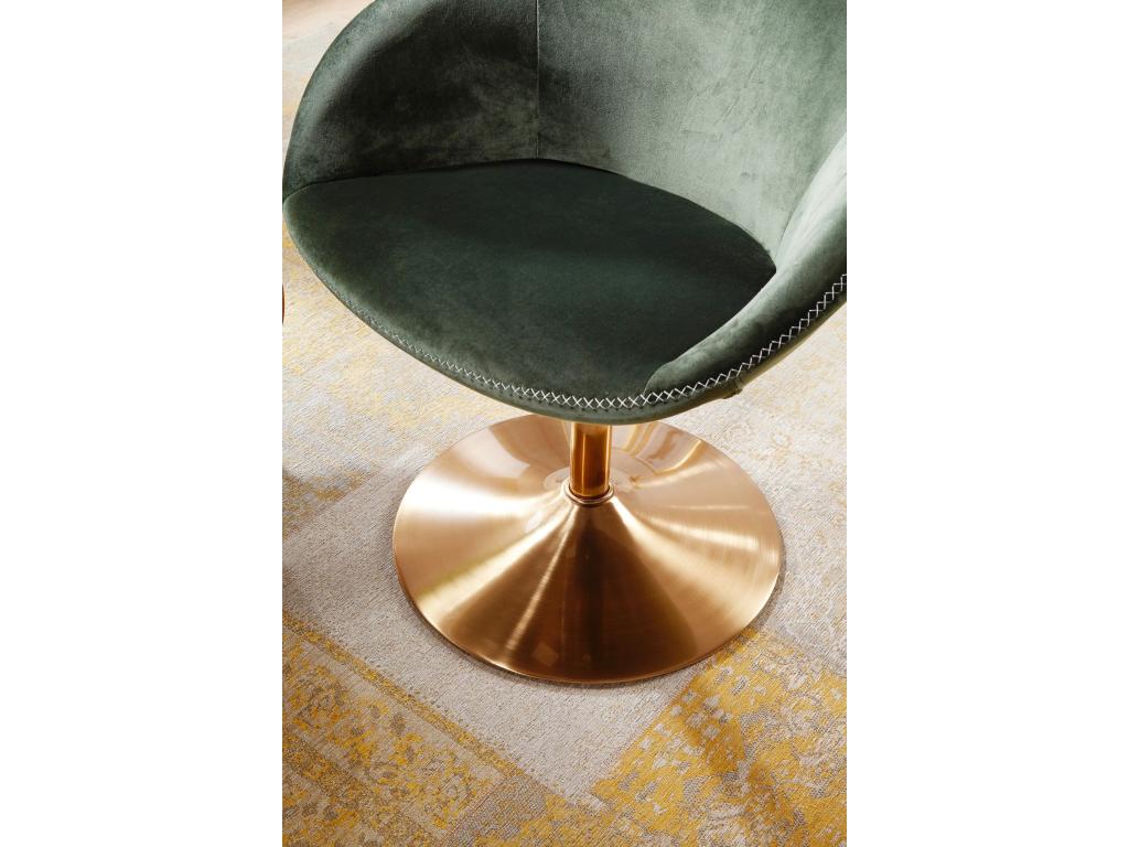 Fauteuil d'appoint vert, 70 x 79 x 70 cm