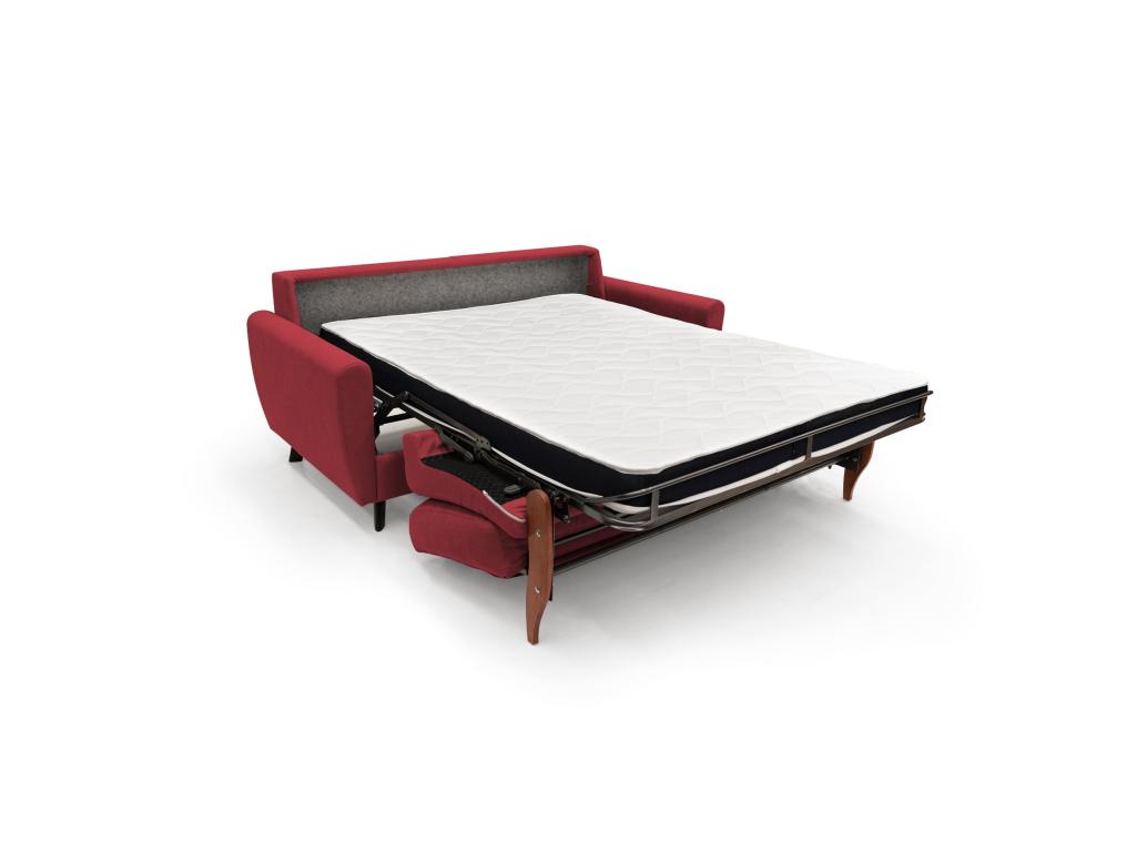 Lit rouge, 140 x 197 cm