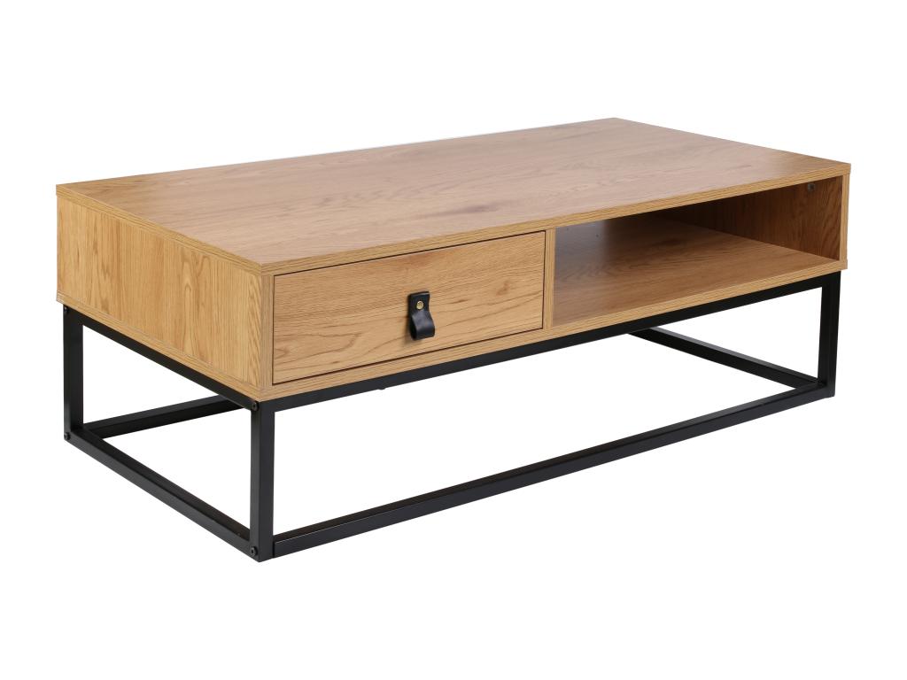 Table basse en métal marron